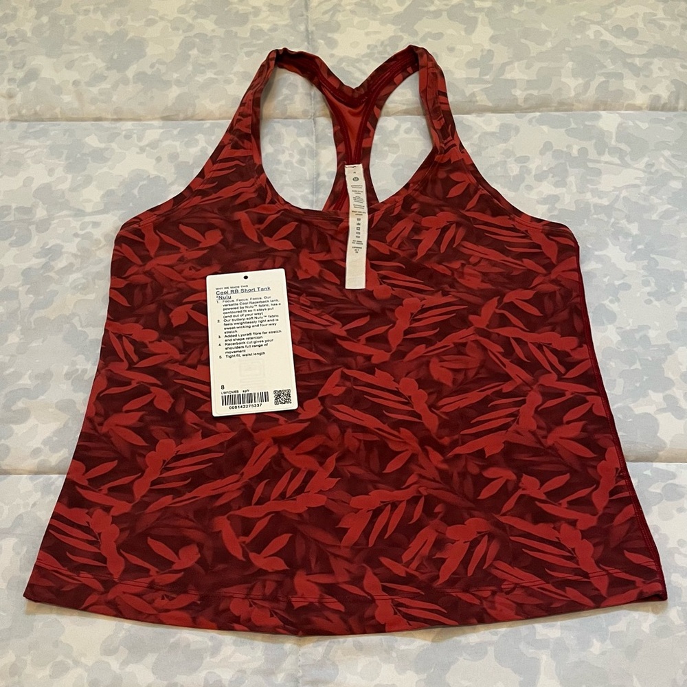 Lululemon Athletica Cool RB Short Tank *Nulu